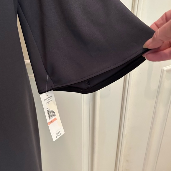 NWT Sharagano dark gray color knit dresss with bell sleeves - Picture 2 of 4